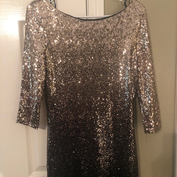 premier amour gold dress